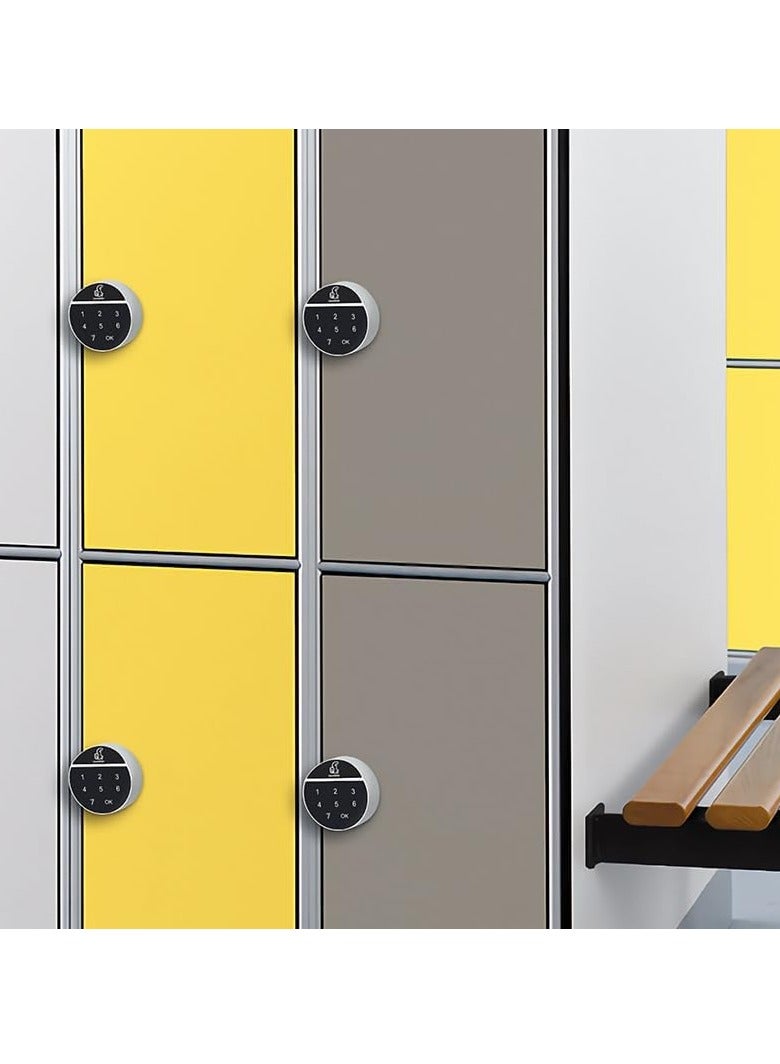 Cabinet Coded Lock, Electronic Digital Lock Mechanical Keyless Drawer Lock Touch Screen Password Lock for Cabinet Mailbox File Sauna Drawer School Lockers DIY Wooden Furniture Privacy Lock - Image 3