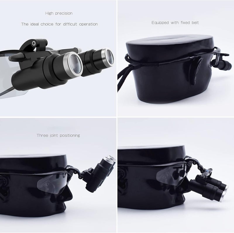 Magnifying Glass Binocular Embedded Magnifier Flip Upwards Magnifying Glass Goggle 2.5X 420Mm Optical Glass Loupe, - Image 4