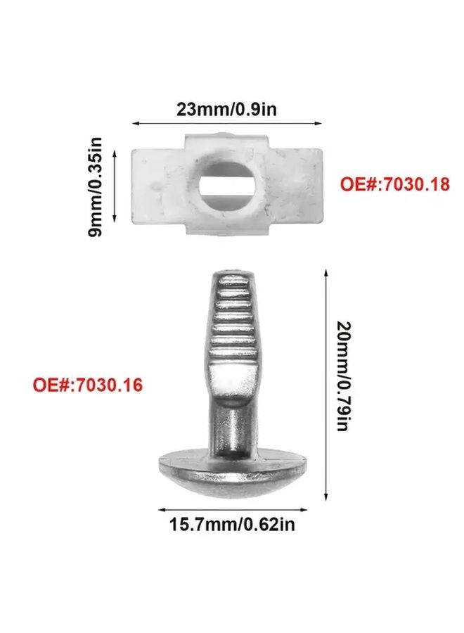 5 Sets 10 Pcs Engine Oil Pan Gasket Clips Durable Iron Mounting Bolts Secure Compartment Closure - Image 2