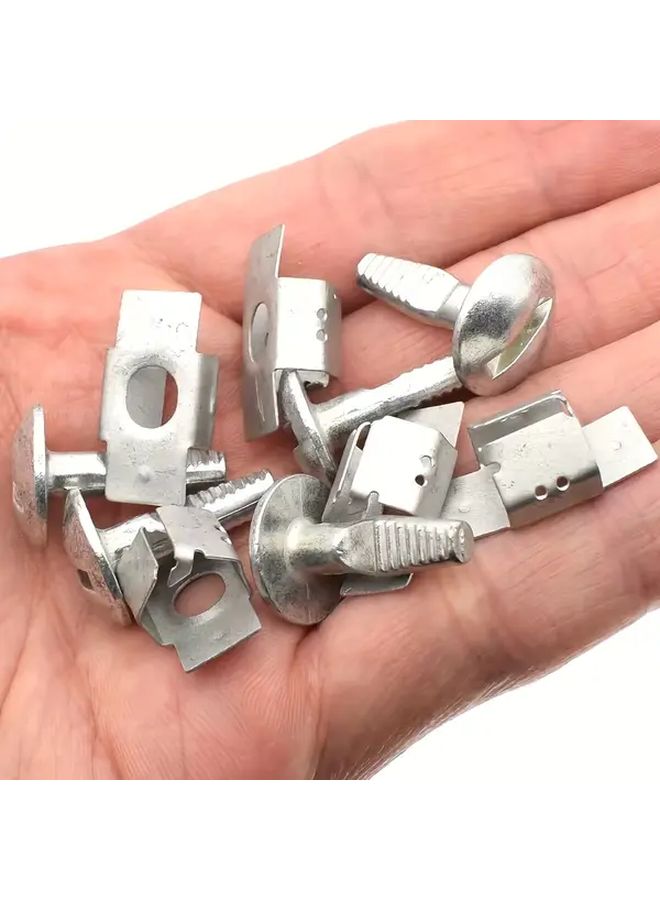 5 Sets 10 Pcs Engine Oil Pan Gasket Clips Durable Iron Mounting Bolts Secure Compartment Closure - Image 3