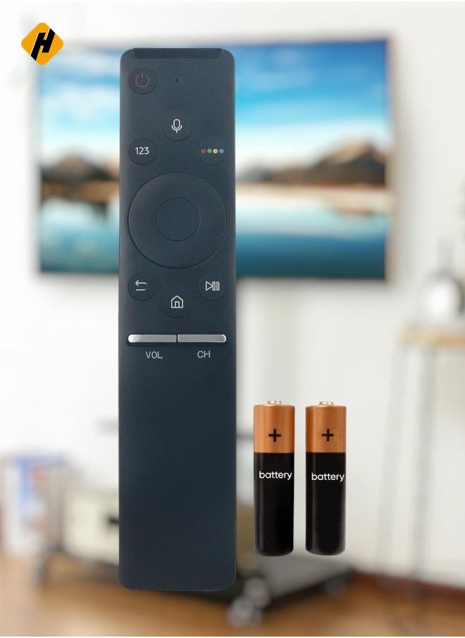 Smart Voice Replacement Remote Control BN59-01266A-B Compatible with Samsung TV UN60KS800D UN43KU7500 UN55KS850D UN55KS8500F UN75MU630D UN50MU630D UN65MU850D UN43MU630D UN55MU630D UN55MU65 with battery