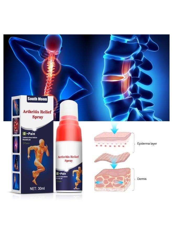 BIOAOUA Lumbar Spine Cold Gel Spray, Arthritis Relief Spray, Natural Herbal Joint Pain Relief Spray for Relieving Back, Knee, Joint, Muscle, Cervical, Lumbar, Pain 3Pcs - Image 4