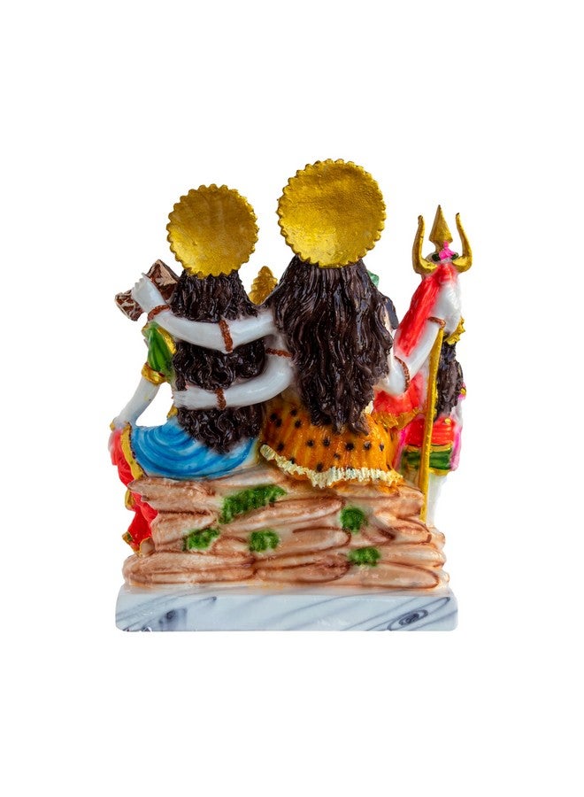 FABZONE Marble Dust Lord Shiv Parivar Idol Shiv Family Statue, Multicolor, 12.5 Inches, 1 Piece - Image 4