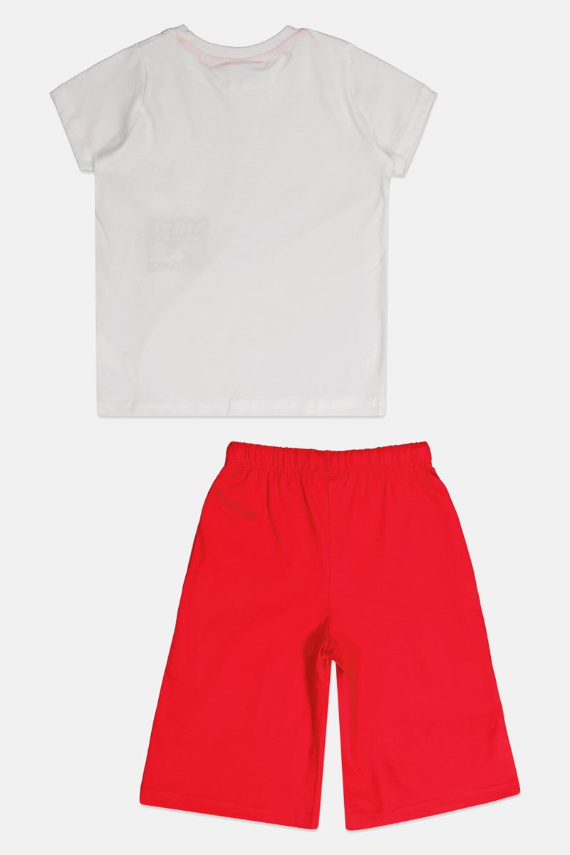 Disney طقم تي شيرت وشورت قصير الأكمام للأطفال الأولاد من ميكي وأصدقائه، متعدد الألوان - Image 2