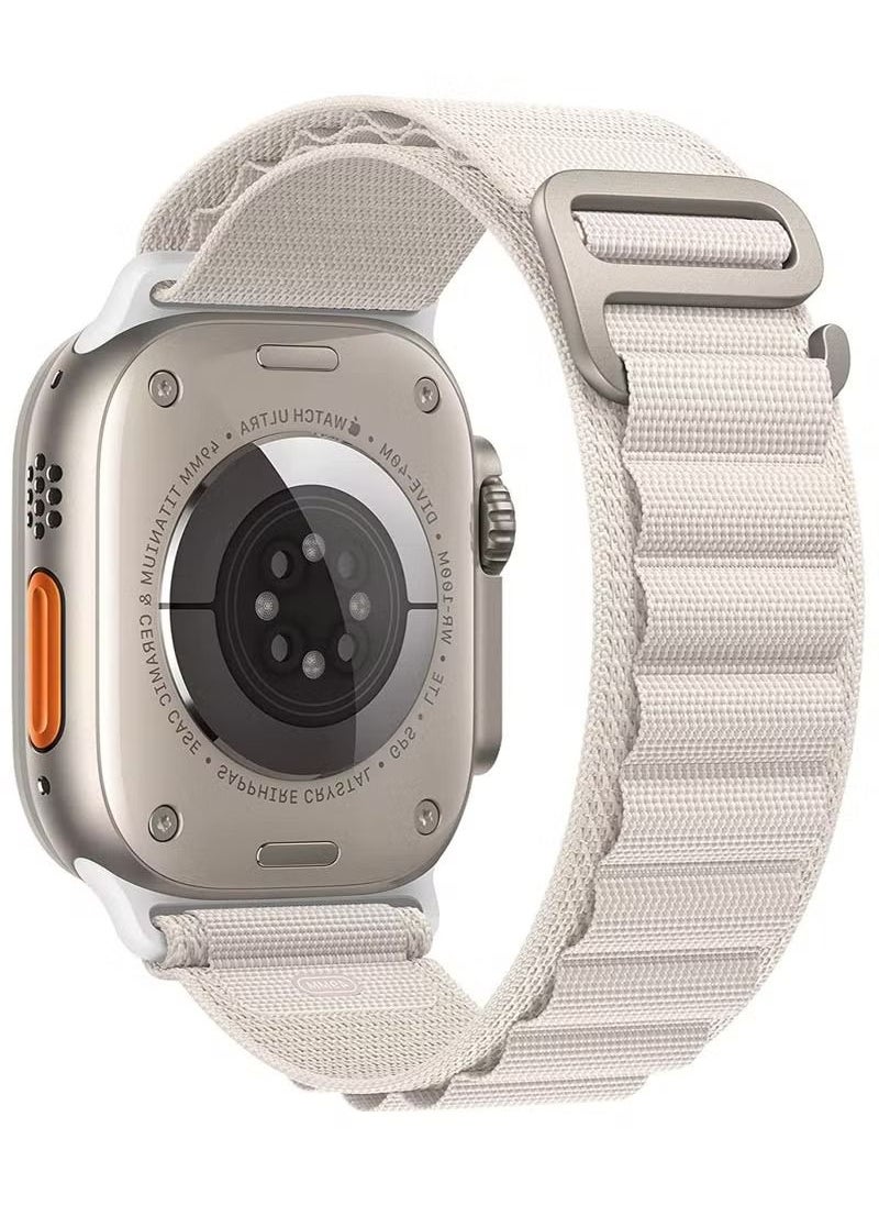 IAF - Alpine Loop Compatible for Apple Watch Band Ultra 49mm 45mm 44mm 42mm 41mm 40mm 38mm, Rugged Nylon Sports Solo Loop Stretch Woven Wristband with Metal Hook, Replacement Strap Compatible with iWatch Se - Image 1