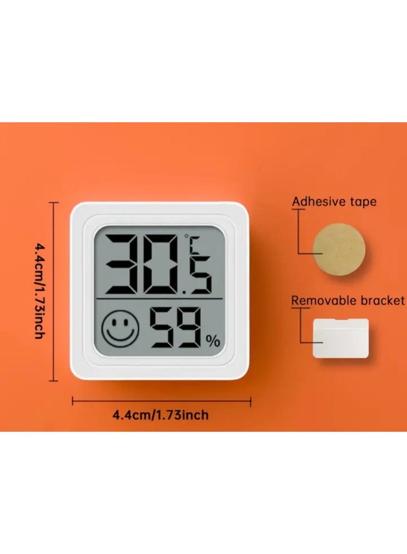 كلين ويف حجم صغير - ميزان حرارة ورطوبة رقمي داخلي – جهاز قياس درجة الحرارة والرطوبة للاستخدام المنزلي والمكتبي والسيارة، شاشة رقمية واضحة، تصميم مدمج - Image 4