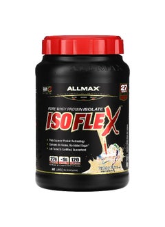 Allmax ALLMAX, ISOFLEX®, Pure Whey Protein Isolate, Birthday Cake with Sprinkles, 2 lbs (907 g)  - Image 1