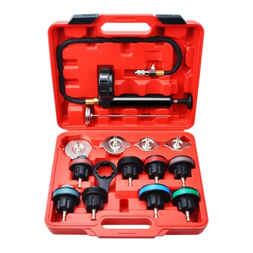 Prokomon 15 Pieces Coolant Pressure Tester Kit; Radiator Pressure Tester; Cooling System Pressure Tester Kit - Image 1