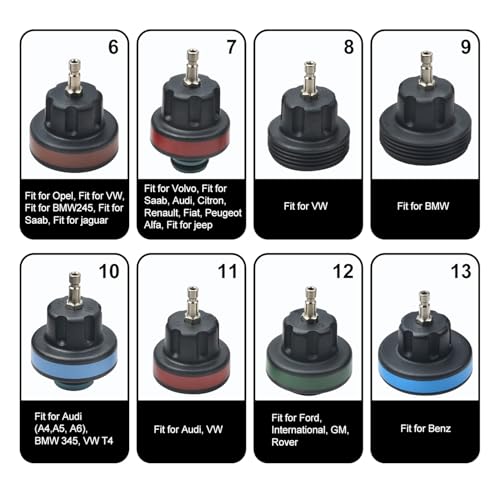 Prokomon 15 Pieces Coolant Pressure Tester Kit; Radiator Pressure Tester; Cooling System Pressure Tester Kit - Image 5