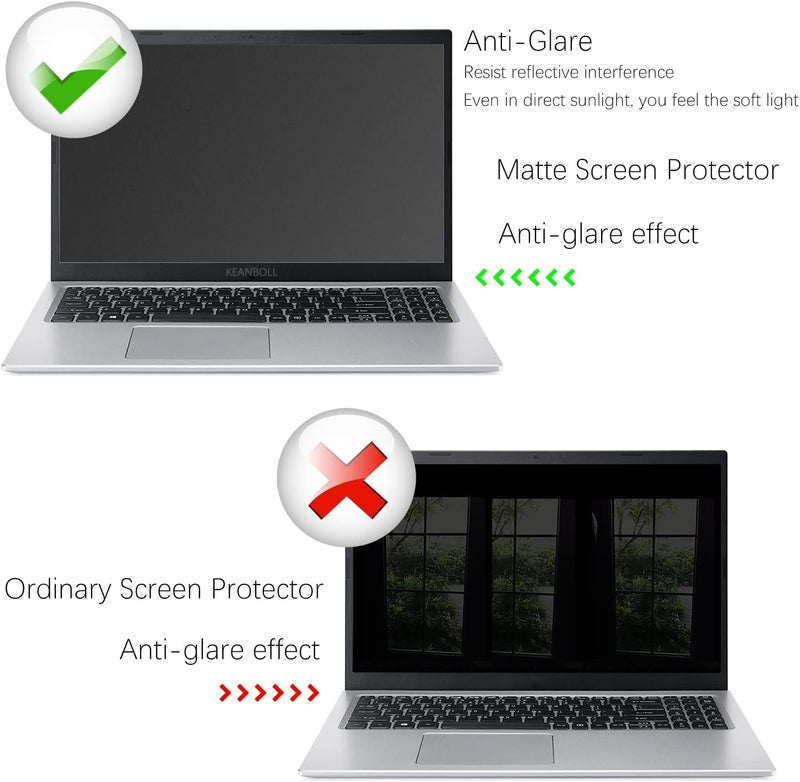 CASOSHIELD 14 inch Anti-Glare Screen Protector Compatible with 14" HP/DELL/ASUS/Acer/Samsung/Lenovo/Toshiba with 16:9 Aspect Ratio Laptop Anti Scratch Anti Fingerprint Screen Filter - Matte - Image 3