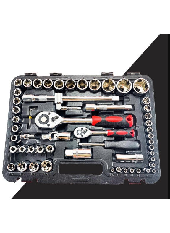 Hırdavat Garajı Hardware Garage 108 Piece 1/2-1/4 Professional Socket Set, 1st Quality Guaranteed  - Image 2
