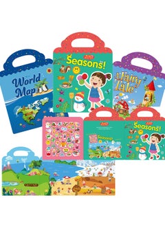 Reusable Sticker Books for Kids, Toys for 2 5 Year Old Girls Boys Birthday Gifts Toddler Toys Learning Stickers for Kids Toys Journal Paper Stickers Scrapbooking Stationery Sticker