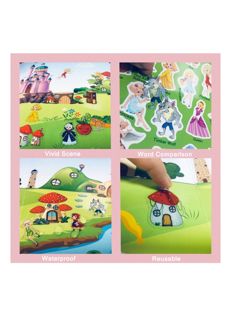 Generic - Reusable Sticker Books for Kids, Toys for 2 5 Year Old Girls Boys Birthday Gifts Toddler Toys Learning Stickers for Kids Toys Journal Paper Stickers Scrapbooking Stationery Sticker - Image 1