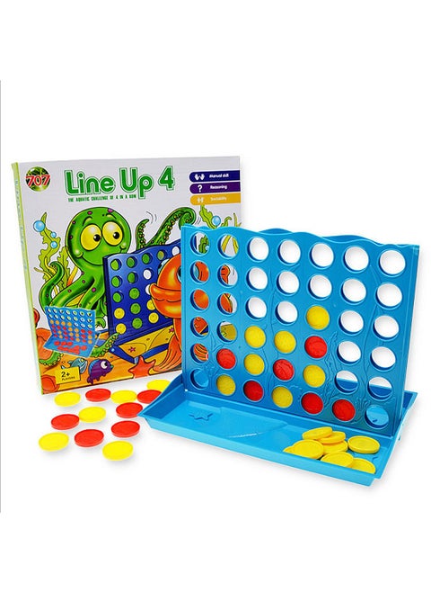 4 in a Row Connect Board Game, Foldable Line up 4 Game, Classic Strategy Family Fun Toy, Connect Game for Kids and Adults