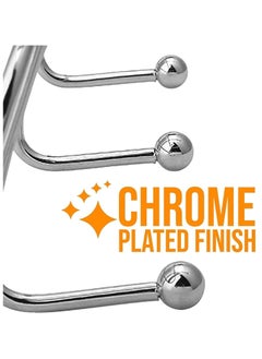 VENDIX 12 Hook Over Door Hanger - Towel, Clothing & Accessory Organizer, Bedroom, Bathroom Hanger - Rust-Resistant Chorom Plated  - Image 3