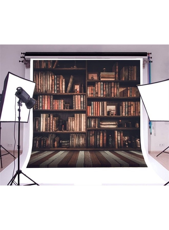 AOFOTO 10x10 قدم كتب قديمة على خلفية تصوير مكتبة رف كتب عتيق خلفية تصوير للأطفال الأولاد والبنات والبالغين صور فنية في الاستوديو - Image 2