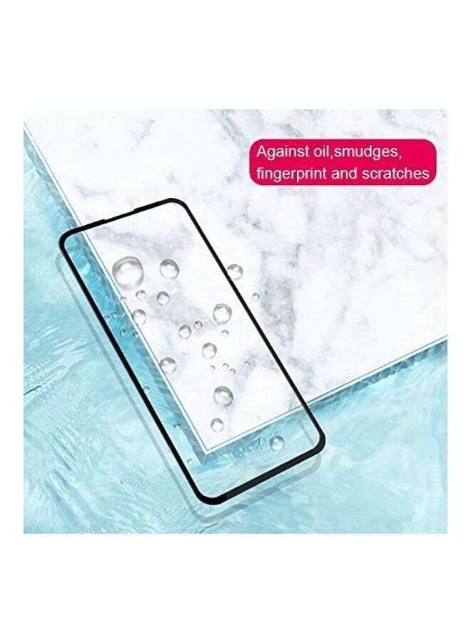 BORTONY Tempered Glass Screen Protector For Samsung Galaxy A71 Clear/Black - Image 2