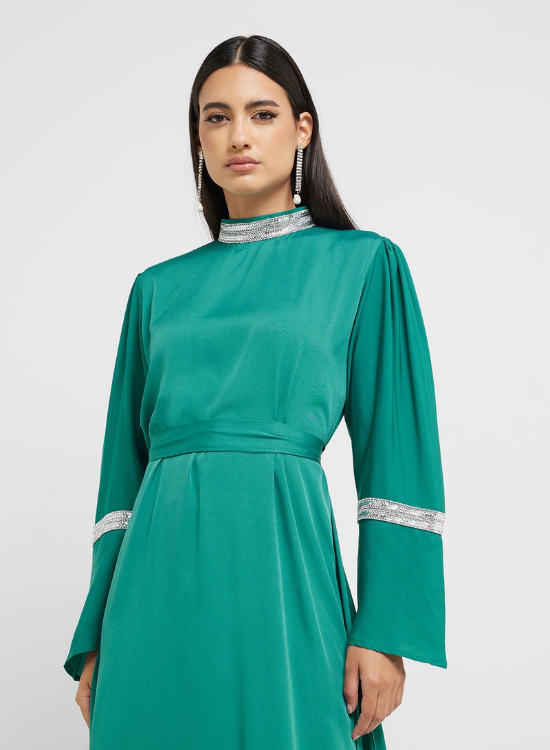 hayas closet Emerald Maxi Dress - Image 3