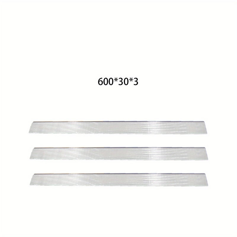3PCS 600x30x3 Extra Hard W18 HSS Planer Blades For Hardwood Surfacing Thickness Planers - Image 1