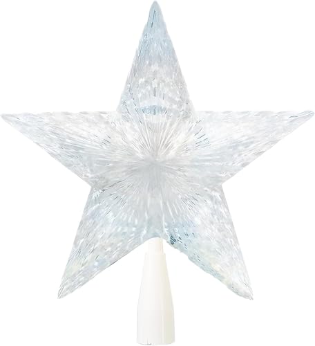Brite Star Battery Operated 10 Lt Pentagram Star LED Tree Topper, Pure White - Image 5