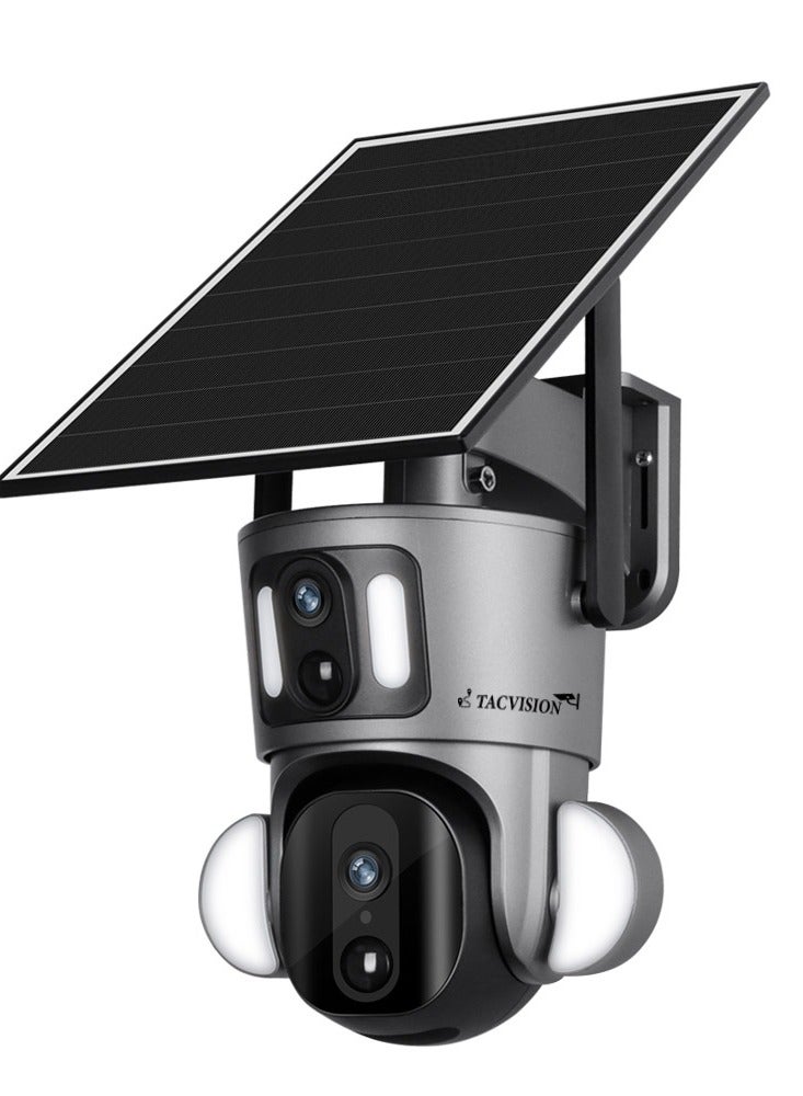 Generic Dual Lens 4G Solar Surveillance Camera  - Image 1