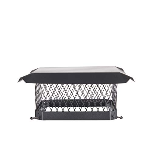 HY-C Shelter 13" x 13" Single Flue Bolt-On Chimney Cap, Fully Assembled, Galvanized Steel - Image 1