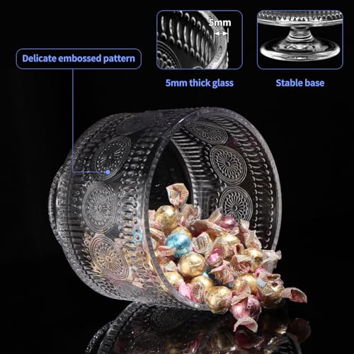 MOLIGOU Glass Trifle Bowl, 110 oz Trifle Bowl with Pedestal, Trifle Serving Dish for Layered Dessert, Fruit, Salad - Image 4