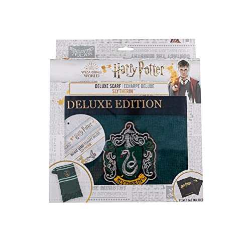 Cinereplicas - Harry Potter - Scarf Deluxe - Slytherin - Official Warner Bros License - 98 x 9,8 inches - Image 5