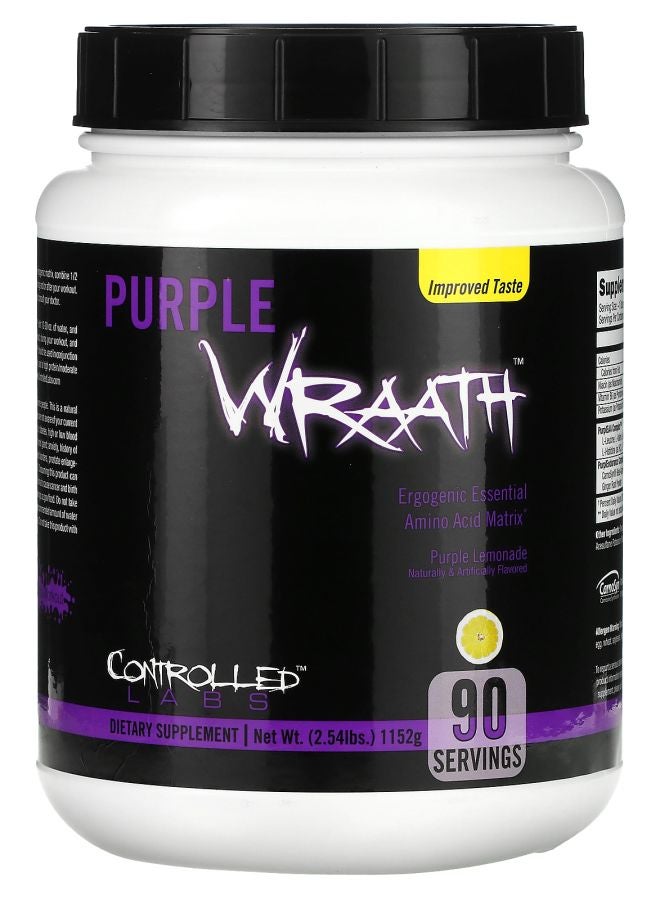 controlled labs Purple Wraath Purple Lemonade 2.54 lbs (1152 g)