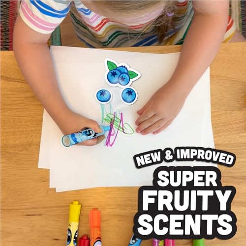 Scentos Fruit Scented Chisel Tip Markers, 24 Pack, Kid Approved, Super Washable, for Posters and Science Fairs, Assorted Colors - Image 5