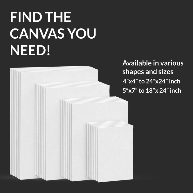 itsy-bitsy Itsy Bitsy 24 X 24 inch Canvas Panel - 1pcs | White, Cotton, Acrylic, Oil, Watercolor - Image 5