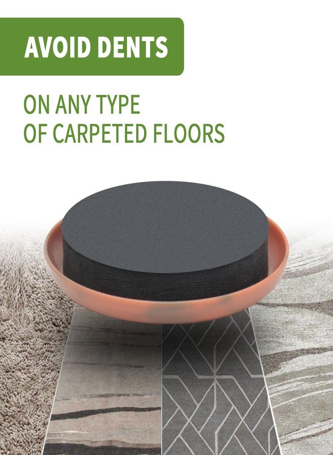 COVERCORNER Furniture Sliders for Carpet 8 PCS - 2 1/2 inch Furniture Moving Slider Chair Legs Floors Protectors Furniture Movers Sliders - Move Your Furniture Easy & Safely(for Carpet) Brown Coffee - Image 5