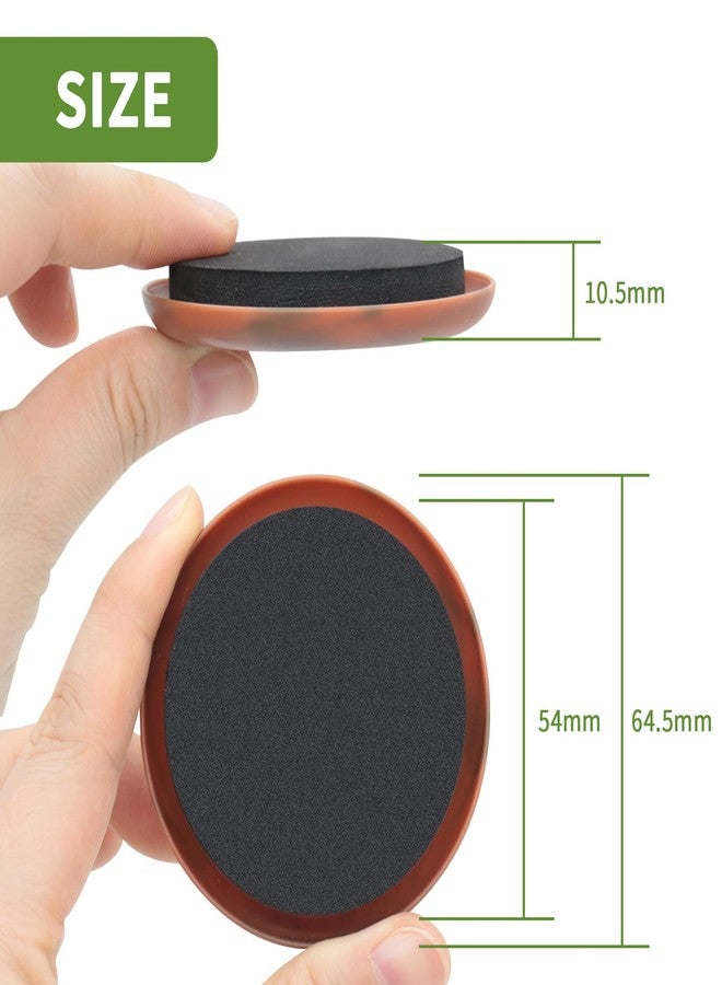 COVERCORNER Furniture Sliders for Carpet 8 PCS - 2 1/2 inch Furniture Moving Slider Chair Legs Floors Protectors Furniture Movers Sliders - Move Your Furniture Easy & Safely(for Carpet) Brown Coffee - Image 3