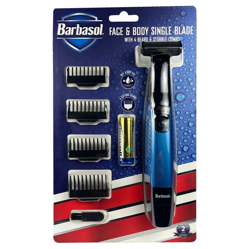 Barbasol Face&Body Single Blade with 4 Beard & Stubble Combs - Image 1