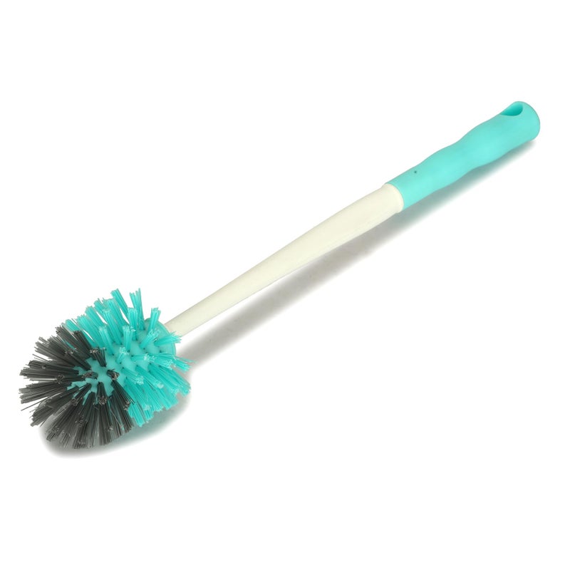 THINGS4BETTER Long Handle Toilet Brush with Square Holder for Bathroom Floor Commode Toilet Seat Cleaning Brush (Multicolour, Pack of 2) - Image 4