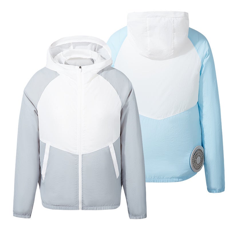 Air Conditioning Clothing Charging Refrigeration Welder Labor Protection Work Clothes High Temperature Heat Prevention Cooling Fan Clothes Summer Outdoor Clothing - Image 3