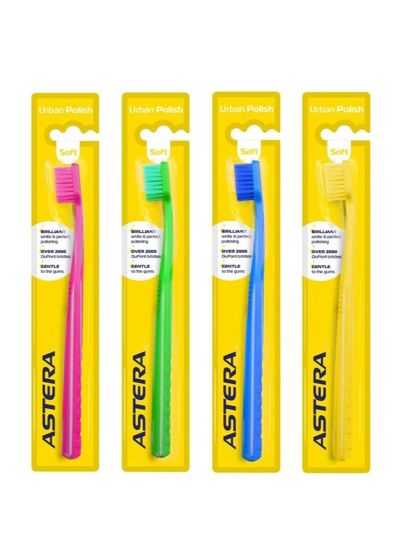 Astera Urban Polish Toothbrush – Soft Bristles | Green - Image 2