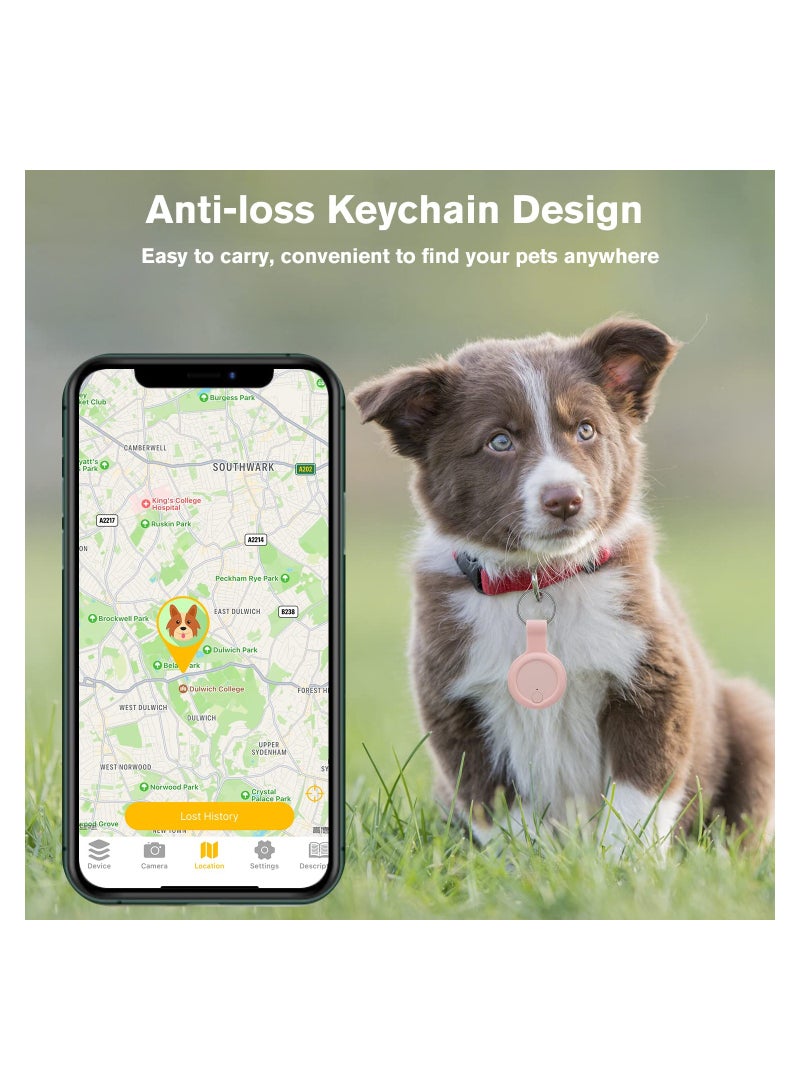 SYOSI 2 Pack Bluetooth Key Finder Locator, Mini Anti Lost Item Finder Tag Key Tracker Alarm For Pet, Key, Wallet, Luggage, Compatible With Ios And Android, Incl Silicone Protective Cases (White and Pink) - Image 5