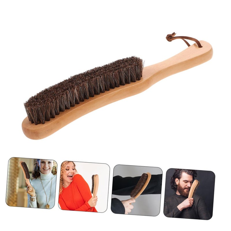 2pcs Natural Wooden Lint Brush for Clothing Delicate Fabric Dust Remover Portable - Image 4
