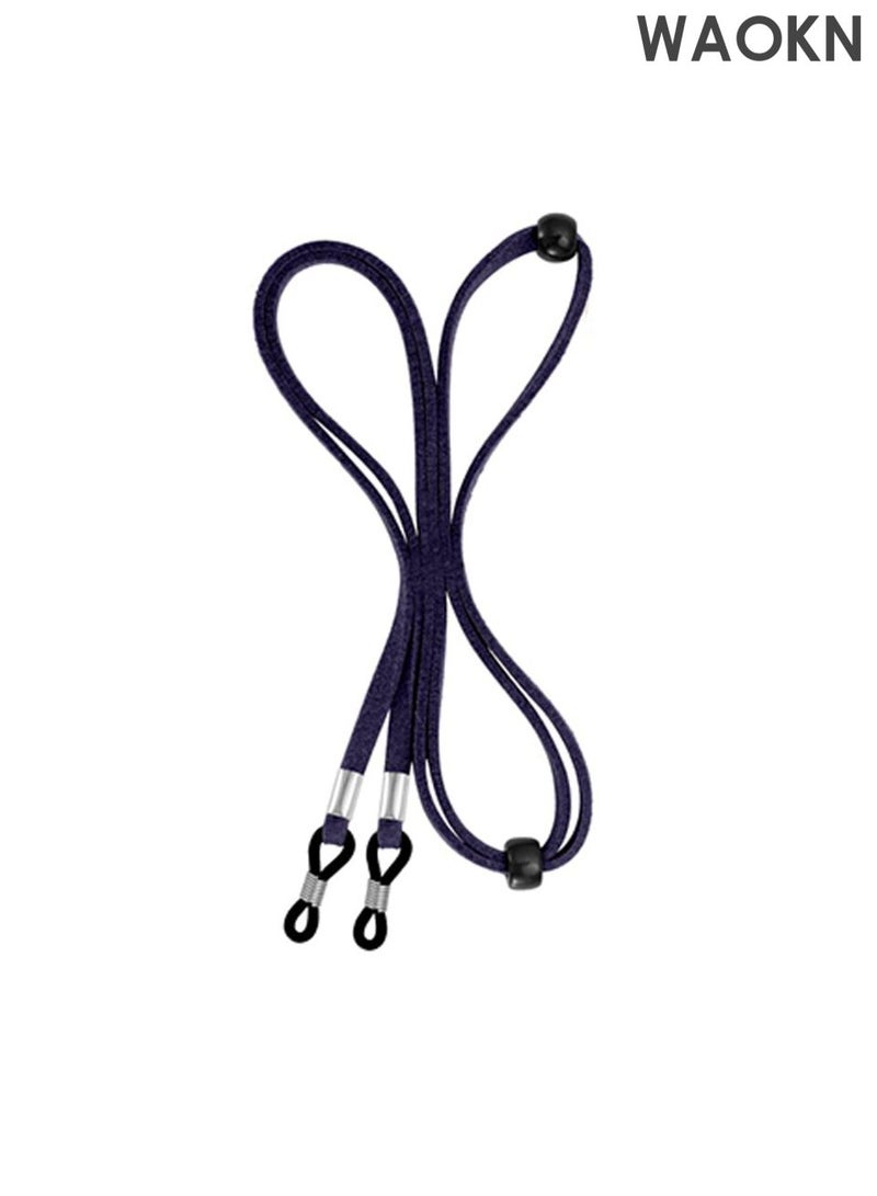 دبليو أيه أو كي أن حزام النظارات، 6 قطع من سلاسل حامل النظارات الفاخرة، حامل نظارات متعدد الألوان للنساء والرجال والأطفال، حبل مضاد للضياع، قماش مخملي مضاد للجلد، حبل تعليق النظارات، تمديد الحبل قابل للتعديل، مغلف بشكل فردي. - Image 3