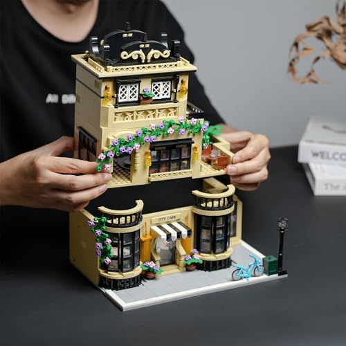 ENJBRICK Flowers City Coffee Shop Building Set for AdutlsArchitecture Building House Kit for Boys and Girls 814 Years 1443 pcs - Image 5
