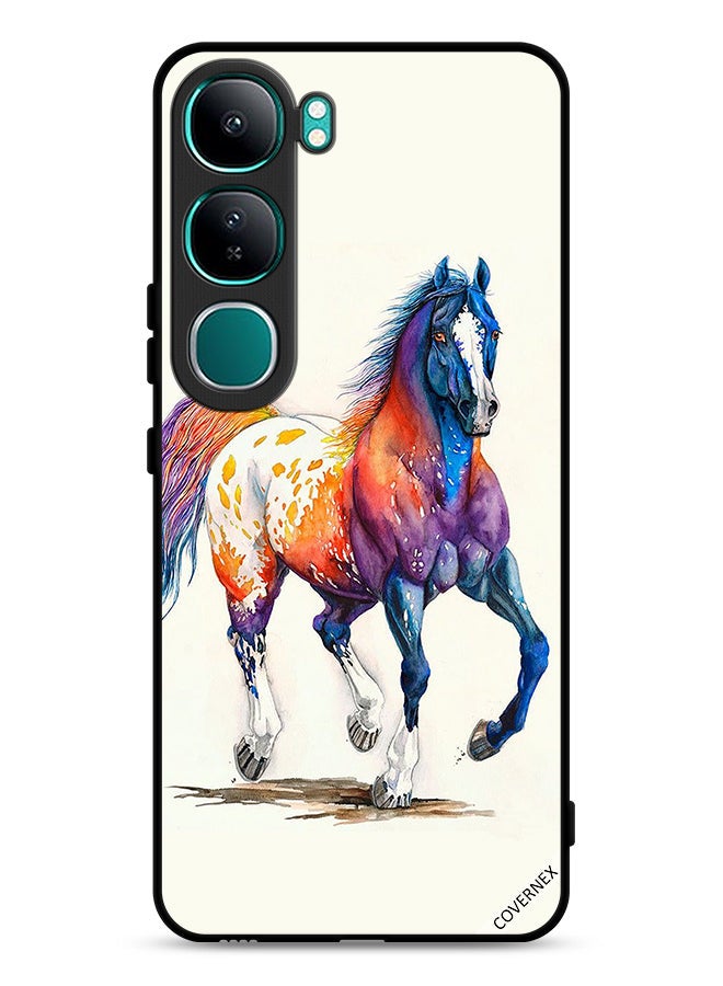 Covernex vivo Y300 5G Protective Case Cover Horse Paint Art - Image 1