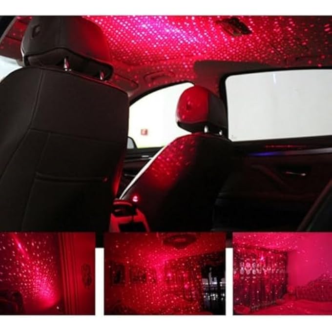 ECVV Starlight ProjectorUsb Star Night LightCar Ceiling Interior Roof Lights Adjustable Usb Night Light Projection For BedroomCar Decorations Party Ceiling Rde - Image 4