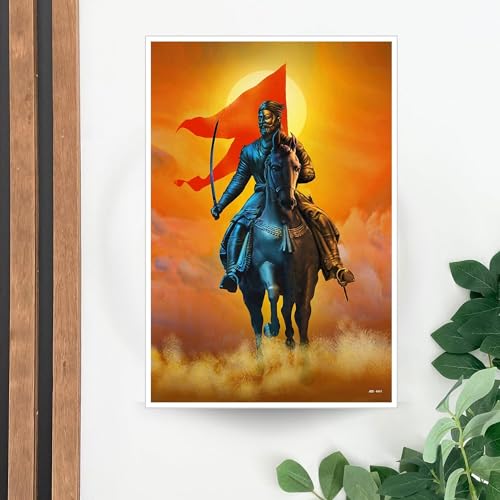 Masstone Shivaji Maharaj Poster | Chatrapati Shivaji Maharaj Wall Poster (12x18 Inch) | Wall Poster Without Frame for Living Room | Posters for Room Decoration - Image 3