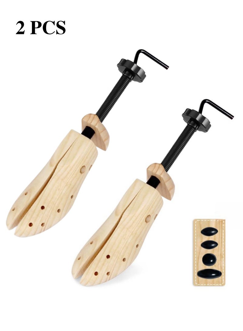 OMEVE Wooden Shoe Stretcher Shoe Trees, Adjustable Shoe Expander, Prevents Shoe Deformation, Wrinkle & Crease Prevention, Footwear Collection Accessories, Leather shoes, Boots, High Heels - Image 1