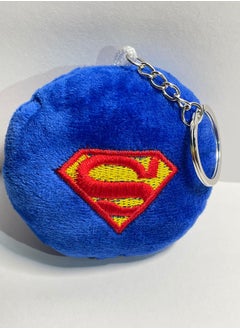 Cotton keychain with cartoon Superman character design