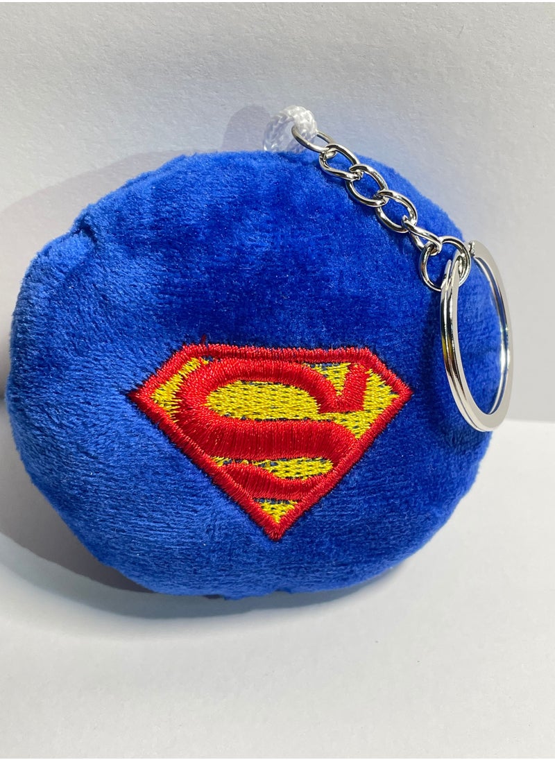 Generic - Cotton keychain with cartoon Superman character design - Image 1
