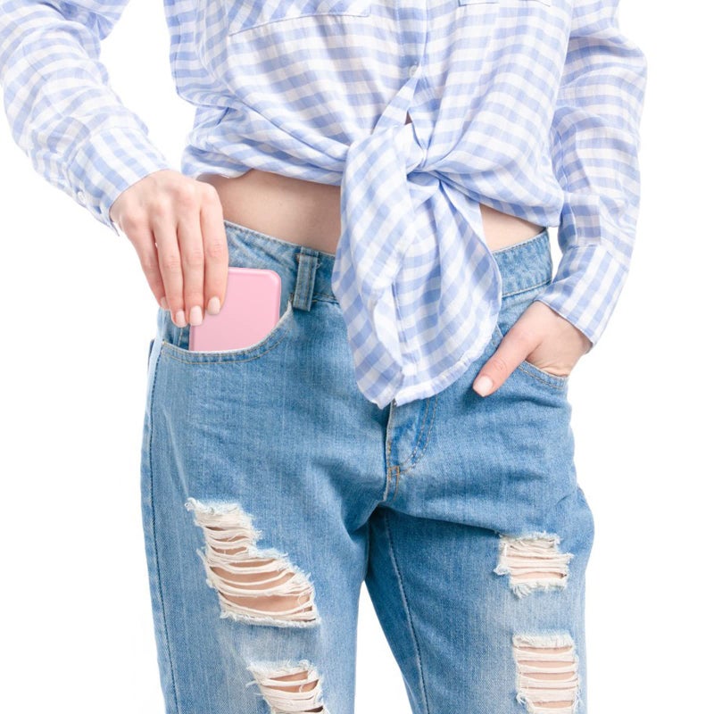 WOBSION Small Mirror with Lights,LED Compact Makeup Mirror,1x/3x Mini Travel Mirror with Magnification,Portable for Purse,Pocket,Gifts for Girls,Pink - Image 5