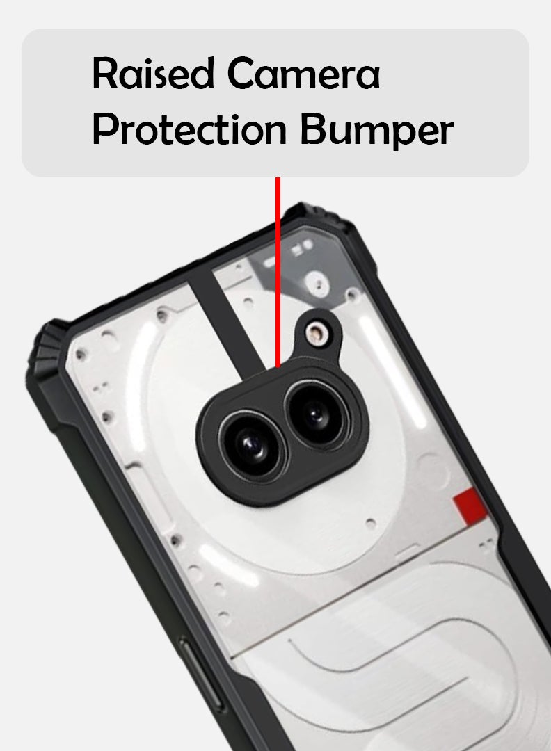 HOMIVA Case For Nothing 2a/ 2a Plus Back Cover Case With 360 Degree Protection, Shockproof Bumper Protective Phone Cover, Anti-Scratch Hard PC Back (Clear) - Image 5