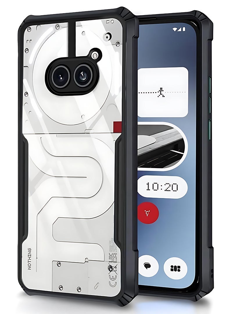 HOMIVA Case For Nothing 2a/ 2a Plus Back Cover Case With 360 Degree Protection, Shockproof Bumper Protective Phone Cover, Anti-Scratch Hard PC Back (Clear) - Image 1
